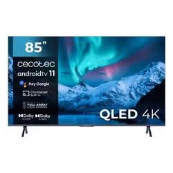 Cecotec 03621, 2,16 m (85"), 3840 x 2160 pixels, QLED, Smart TV, Wifi, Noir