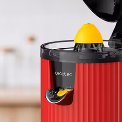 Cecotec Xqueeze RetroJuice 600 Centrifugeuse lente 600 W Noir, Rouge, Acier inoxydable - Vue supplémentaire 8