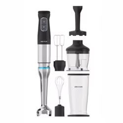 Cecotec 03962, Mélangeur par immersion, 1500 W, Noir, Acier inoxydable