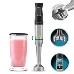 Cecotec 03969 blender Mélangeur par immersion 1500 W Noir, Acier inoxydable