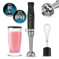 Cecotec 03973 blender Mélangeur par immersion 1500 W Noir, Acier inoxydable