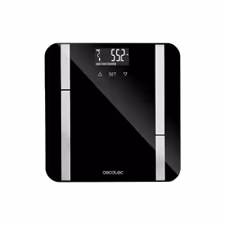 Cecotec Surface Precision 9450, Pèse-personne électronique, 180 kg, 100 g, Noir, Blanc, Carré, Verre trempé