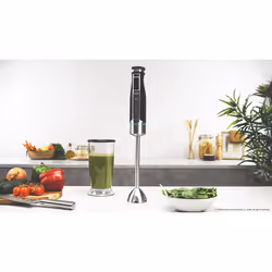 Cecotec PowerGear 1500 XL Mash Pro Mélangeur par immersion 1500 W Noir, Acier inoxydable