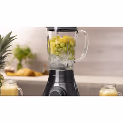 Cecotec Power Black Titanium 1500 PerfektMix 1,8 L Mélangeur de table 1500 W Noir, Acier inoxydable