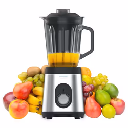 Cecotec Power Black Titanium 1800MAX, Mélangeur de table, 1,5 L, Fonction d'impulsion, Pileur de glace, 1000 W, Acier inoxyda ...