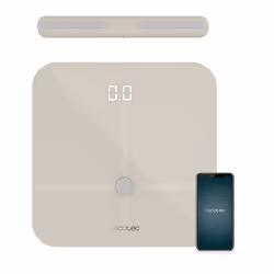 Cecotec Surface Precision 10600 Smart Healthy Pro Beige, Pèse-personne électronique, 180 kg, 100 g, Beige, 6 kg, kg/lb