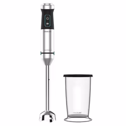 Cecotec Power TitanBlack 1500 XL, Mélangeur par immersion, 0,8 L, Pileur de glace, 1500 W, Noir, Argent