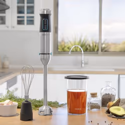 Cecotec Power TitanBlack 1500 XL Cream 0,8 L Mélangeur par immersion 1500 W Noir, Argent