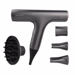 Cecotec Bamba IoniCare 6000 Rockstar Soft Pro, CC, Noir, 1,75 m, Boutons, 1200 W, 220 - 240 V