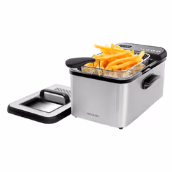 Cecotec 04300, Friteuse, 3,2 L, 3,2 L, 190 °C, Unique, Acier inoxydable