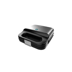 Cecotec 04309 gaufrier et appareil à croque-monsieur 1000 W Noir, Acier satin