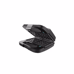 Cecotec 04309 gaufrier et appareil à croque-monsieur 1000 W Noir, Acier satin
