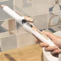 Cecotec Bamba SurfCare Curly Fer à friser À chaleur Argent, Blanc