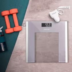 Cecotec Surface Precision Healthy Carré Gris, Transparent, Blanc Pèse-personne électronique - Vue supplémentaire 7