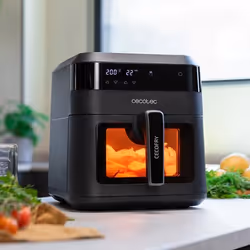 Cecotec 04340 friteuse Unique 6 L Autonome 1300 W Friteuse d’air chaud Noir