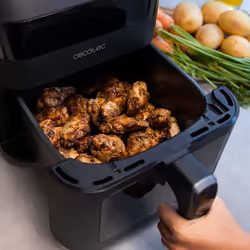 Cecotec 04340 friteuse Unique 6 L Autonome 1300 W Friteuse d’air chaud Noir