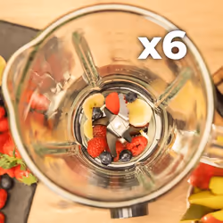 Cecotec 04393 blender 1,8 L Mixeur portable 2200 W Noir, Acier inoxydable