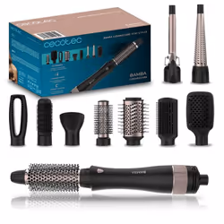 Cecotec Bamba CeramicCare 10in1, Multistyler, À chaleur, Noir, Rose, 1,6 m, Secteur, Noir