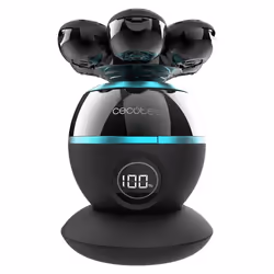 Cecotec Bamba PrecisionCare Skull, Noir, Autres, Barbe, Visage, Acier inoxydable, Batterie, 60 min