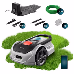 Cecotec Conga GrassHopper 500 Tondeuse à gazon robot Batterie Noir, Gris - Vue supplémentaire 4