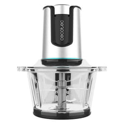 Cecotec 04859 hachoir électrique 0,5 L 500 W Noir, Argent, Transparent