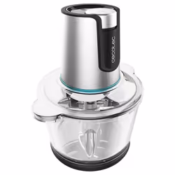 Cecotec 04859 hachoir électrique 0,5 L 500 W Noir, Argent, Transparent