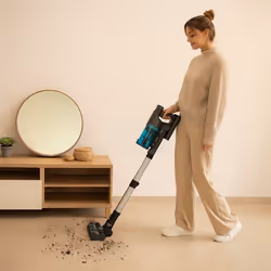 Cecotec Conga Rockstar 10000 Nebula Station Aspirateur-balai 2 en 1 Secteur Sec Sans sac 3 L 450 W Noir, Acier inoxydable - Vue supplémentaire 7