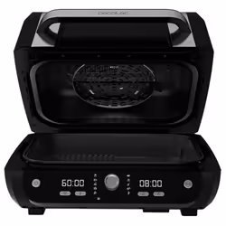 Cecotec Cecofry FireDome 8000 Pro Unique 8 L Autonome 1700 W Friteuse d’air chaud Noir, Acier inoxydable