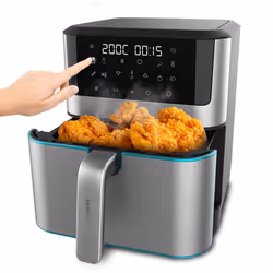 Cecotec 04984 friteuse Unique 8 L Autonome 1800 W Friteuse sans huile Noir, Acier inoxydable