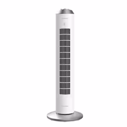 Cecotec FORCESILENCE 8090 SKYLINE, Ventilateur vertical domestique, Argent, Blanc, Sol, Boutons, Rotatif, 2 h, 60 W