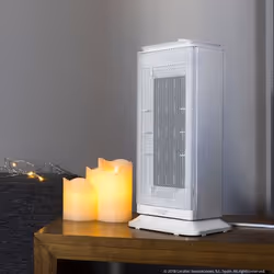 Cecotec 05311 appareil de chauffage Intérieure Acier inoxydable, Blanc 2000W