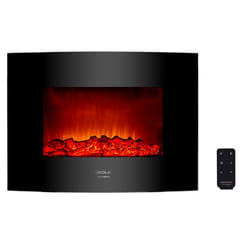 Cecotec Ready Warm 2200 Curved Flames Intérieure Cheminée encastrée Electrique Noir
