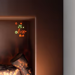 Cecotec Ready Warm 2200 Curved Flames Intérieure Cheminée encastrée Electrique Noir - Vue supplémentaire 4