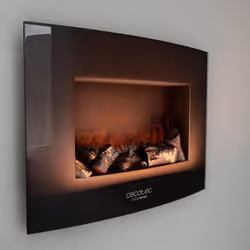 Cecotec Ready Warm 2200 Curved Flames Intérieure Cheminée encastrée Electrique Noir - Vue supplémentaire 6