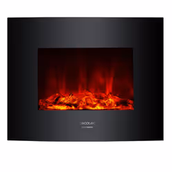 Cecotec Ready Warm 2600 Curved Flames Intérieure Cheminée encastrée Electrique Noir - Vue supplémentaire 2