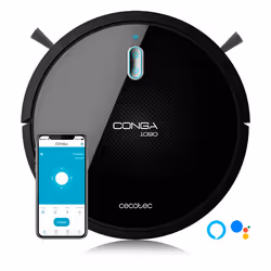 Cecotec Conga 1090, Sans sac, Noir, Rond, 0,6 L, 64 dB, 0,3 L