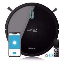 Cecotec Conga 1099 Connected robot aspirateur 0,5 L Sans sac Noir