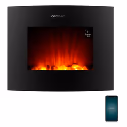 Cecotec ReadyWarm 2650 Curved Flames Connected, 220 - 240 V, 50 Hz, 660 mm, 150 mm, 520 mm, 9,55 kg
