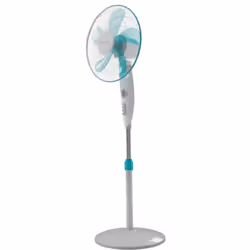 Cecotec 05902, Ventilateur à lame domestique, Blanc, Sol, 40 cm, 1100 - 1300 mm, 2 h
