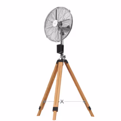 Cecotec EnergySilence 1600 Woody Smart, Ventilateur à lame domestique, Noir, Métallique, Bois, Sol, Bois, 80°, Sans fil