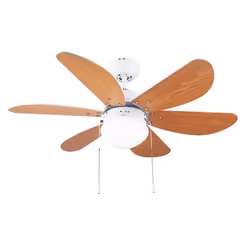 Cecotec 05939, Ventilateur à lame domestique, Blanc, Bois, Plafond, 91 cm, Secteur, 50 W