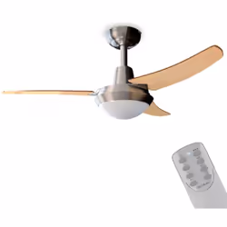 Cecotec 05944, Ventilateur à lame domestique, Hêtre, Noyer, Bois, Plafond, 106 cm, 6 h, Secteur
