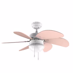 Cecotec 05965, Ventilateur à lame domestique, Rose, Blanc, Plafond, 92 cm, Secteur, 50 W
