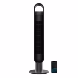 Cecotec 05972, Ventilateur vertical domestique, Noir, Sol, Tactile, 12 h, LED