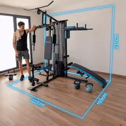 Cecotec Drumfit HomeGym 2000 Double Multiestación Biceps, Poitrine, Avant-bras, Épaules, Triceps - Vue supplémentaire 7