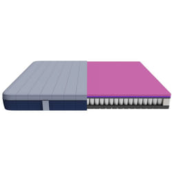 Cecotec - Matelas Flow e-Hybrid 90x190 4 couches, sacs de printemps, hauteur 28 cm, haute fermeté, séparatemuv, morphadapt +, softfresh et easyclean