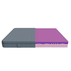 Cecotec Matelas Flow Genuine + 90x200 3 couches, hauteur 28 cm, haute fermeté, noyau de mousse de profil HRC2 +, Morphadapt +, SoftFresh et Easyclean