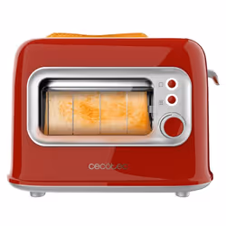 Cecotec RetroVision Red 5 2 part(s) 700 W Rouge, Acier inoxydable