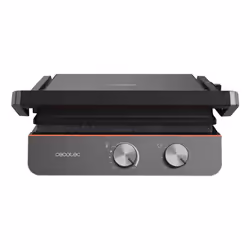 Cecotec Rock'nGrill Blaze, Noir, Acier inoxydable, Rectangulaire, Rotatif, Grille de cuisson + plaque de cuisson, 290 x 230 m ...