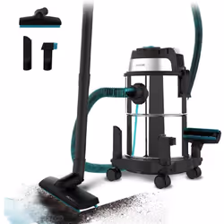 Aspirateur de liquides et solides en métal, ultra-léger et compact pour une plus grande durabilité. Il comprend deux filtres  ...